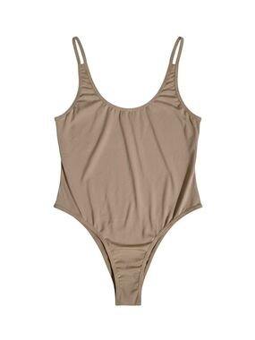 Women’s Seamless Scoop-Back Shaping Bodysuit - Taupe
